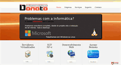 Desktop Screenshot of donato.inf.br