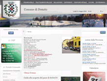 Tablet Screenshot of comune.donato.bi.it